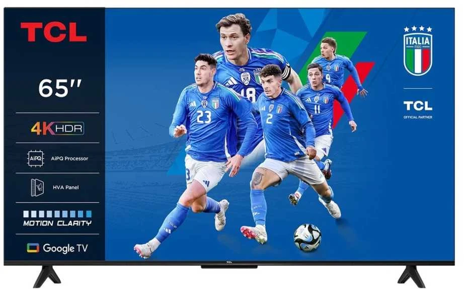 Televizorius TCL 65P69K TV 165.1 cm (65") 4K Ultra HD Smart TV Wi-Fi Juodas