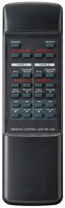Muzikinis centras Maxell Teac Europe TEAC W-1200-B dviguba kasetė / USB / juoda