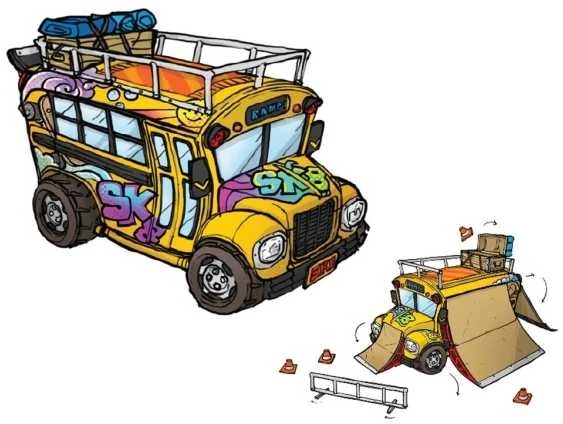 Rinkinys TECH DECK „Crew Ultra Sk8 Bus“
