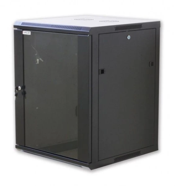 Techly I-CASE EW-2012BKL, sieninis stovas, 12U, 60 kg, rakinamas, 24,6kg, juodas