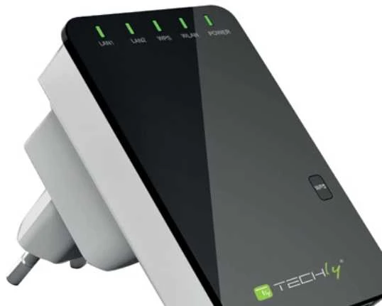 Techly 301078 Belaidis mini maršrutizatorius / signalo stiprintuvas 802.11n 300Mbps, įskiepis