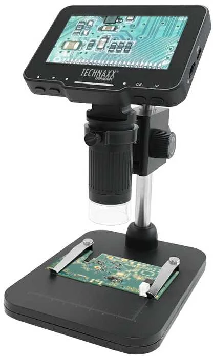 Technaxx Digital Microscope Pro with Ekranas, Juodas (TX-277)