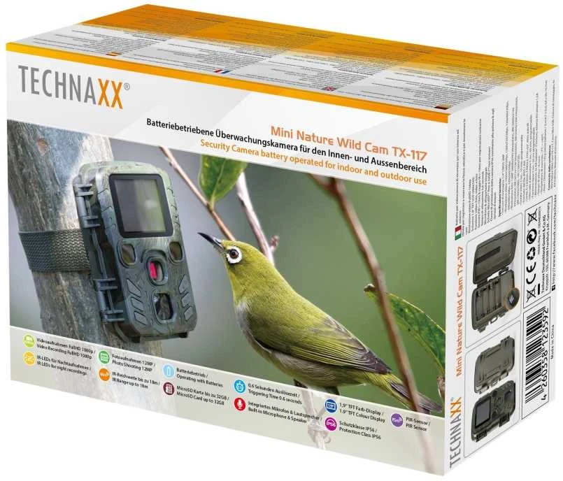 Foto medžioklės kamera Technaxx Mini Nature Wild Cam TX-117
