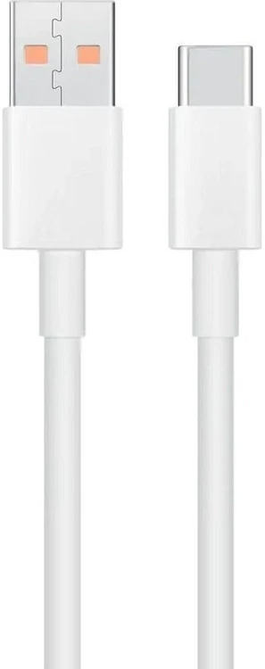 Techonic XIAOMI originalus kabelis USB A į Type C 6A 1 m baltos spalvos bulk pakuotė