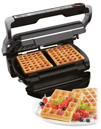 Elektrinė kepsninė Tefal OptiGrill+ + Vaflių plokščių rinkinys GC716D12