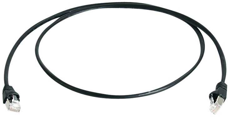 Telegärtner patch cable SFTP CAT 6A juodas 5,0m
