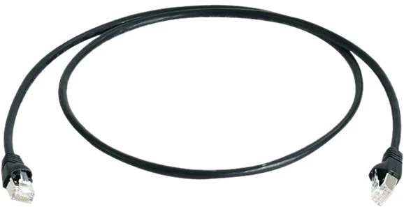 Telegärtner Patchkabel, S/FTP, PiMF, Cat 6A (ISO/IEC), juoda, 10,0 m (L00005A0032)