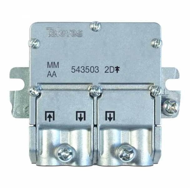 Televes 543503 - Cable splitter - 5 - 2400 MHz - Nerūdijantis plienas - 4.3 dB - Blister
