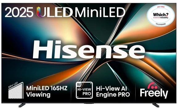 Televizorius HISENSE 100" 4K Ultra HD ULED 100U7Q plokščias išmanusis televizorius