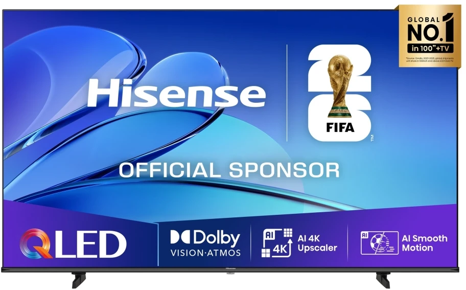 Televizorius Hisense UHD QLED Smart TV | 55E7Q | 55" | Smart TV | VIDAA OS | UHD | Juodas