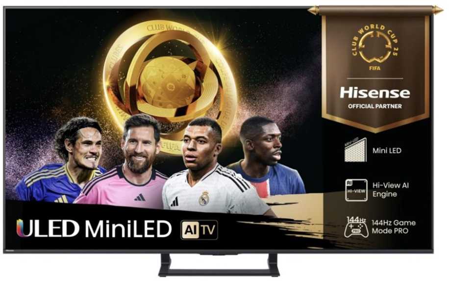 Hisense E8Q, 55"", 4K UHD, ULED, Mini LED, juodas - Televizorius
