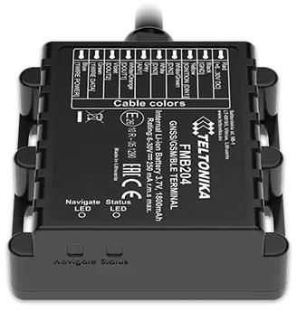 FMB204 2G Teltonika Itin atsparus drėgmei GPS seklys, SIM kortelė: Nepridėti, Serveris : Nepridėti