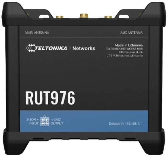 Maršrutizatorius TELTONIKA IOT ROUTER RUT976 5G REDCAP SERIAL