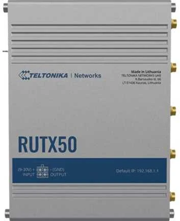 Teltonika | PRAMONINIS 5G MARŠRUTIZATORIUS | RUTX50 | 802.11ac | 867 Mbps | 10/100/1000 Mbps Mbps | Ethernet LAN (RJ-45) jungtys 5 | Tinklo palaikymas: Taip | MU-MiMO: Taip | 5G | Antenos tipas: Vidinė