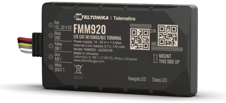 TELTONIKA TELEMATICS FMM920 4G LTE Cat 1 M1 sekiklis