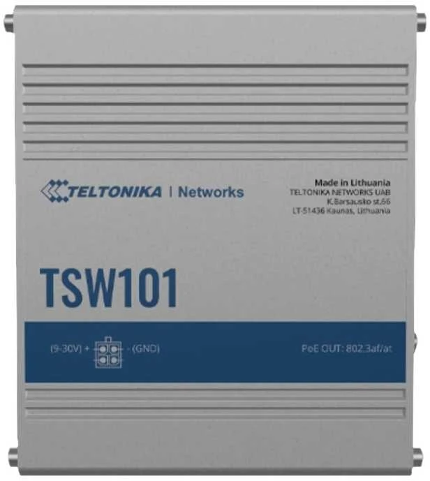 Šakotuvas Teltonika | Automobilinis jungiklis, 5 jungtys | TSW101 | Nevaldomas | Tvirtinamas prie sienos