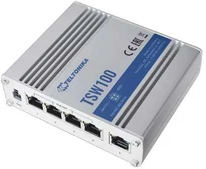 Šakotuvas Teltonika | DIN bėgelio komutatorius | TSW114 | Nevaldomas | Montuojamas ant sienos | Gigabito Ethernet (varinis) jungtys kiekis: 5 | Maitinimo šaltinio tipas: 2 kontaktų pramoninis nuolatinės srovės maitinimo lizdas