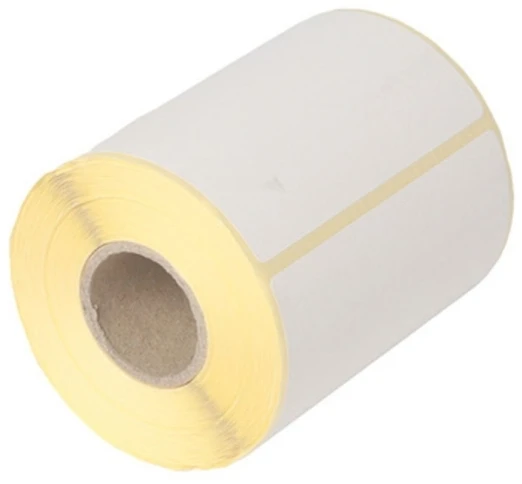 Terminė etiketė be spaudos, balta ECO 100x150mm Ø40mm 400vnt/ritinėlis