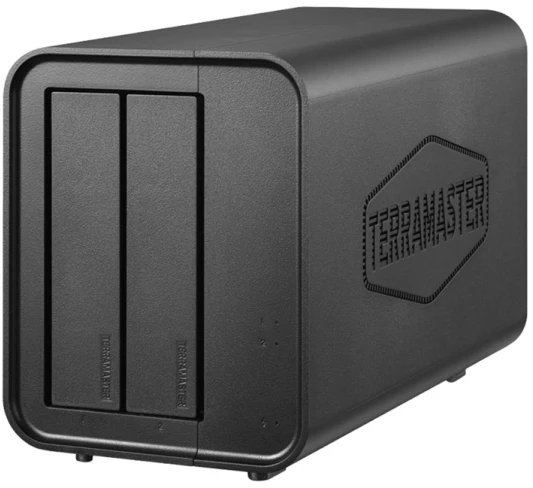 Carruzzo TerraMaster D2-320 diskų masyvas Desktopas Juoda