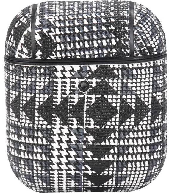 TerraTec Dėklas ochronne AirBox Fabric Grain 3 do AirPods juoda-balta