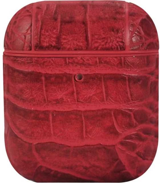 TerraTec Dėklas ochronne AirBox Crocodile Pattern Raudona do AirPods raudona