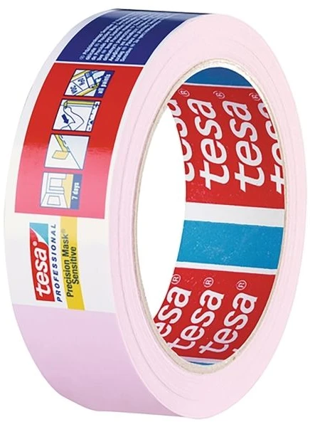 Tesa Prazisionskrepp / Abdeckband Sensitive, 50 m x 50mm Tesa