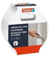 TESA 52512-00000-01, Balta, Danga, Šiurkšti, Lygi, 20 m, 50 mm, 1 vnt.