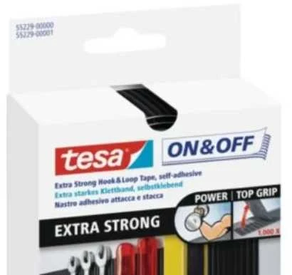 Tesa ON&OFF Extra Strong juosta lipni 1mx50mm juoda