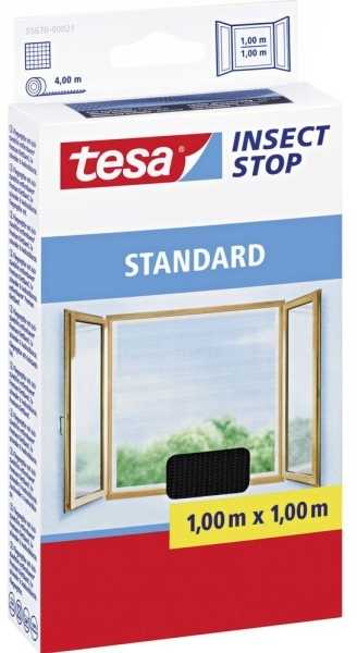 Tesa flyscreen standartinė Velcro juosta 1x1m antracitas