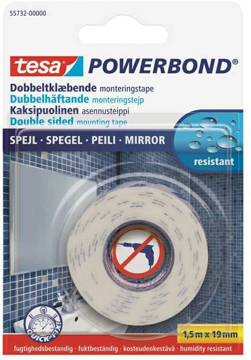 Dvipusė lipni juosta vidaus darbams TESA Universal, 1,5x19mm