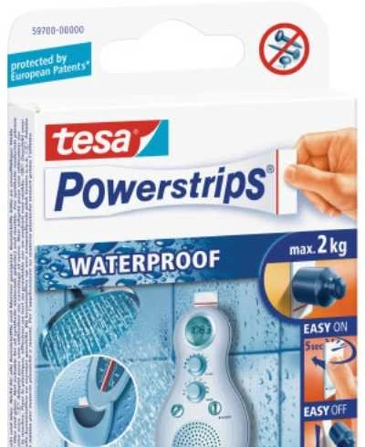 Tesa Juostelės Power-Strips, vandeniui atsparios, 6 vnt.