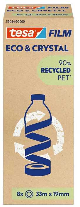 Tesa tesafilm® Eco* & Crystal, 33m x 19mm, 8-pack