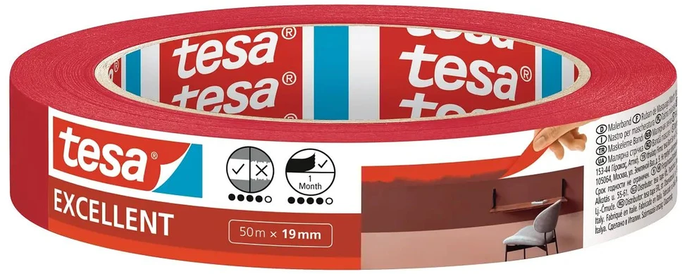 Tesa Taśma Standartinė popierinė pakavimo juosta su ekologišku logotipu, 50 m: 50 mm, ruda