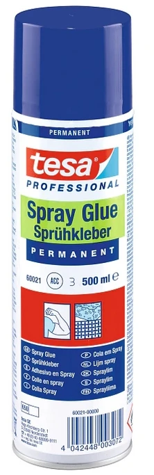 TESA ADHESIVE SPRAY UNIVERSAL 500ml CLEAR