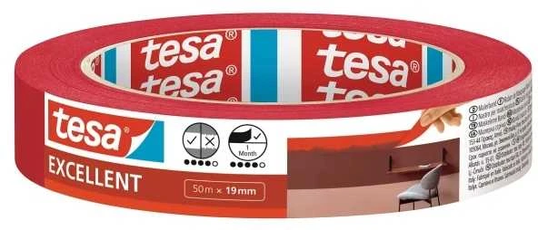 Tesa Taśma Standartinė popierinė pakavimo juosta su ekologišku logotipu, 50 m: 50 mm, ruda