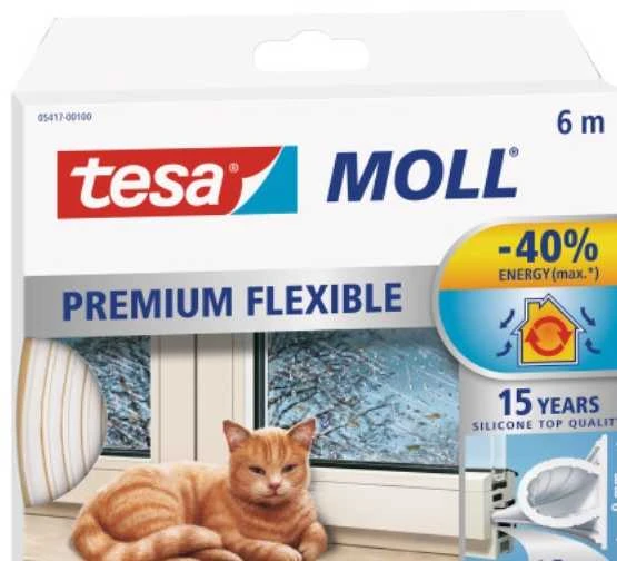 TESA SILIKONINIS SANDARIKLIS 6m Baltas