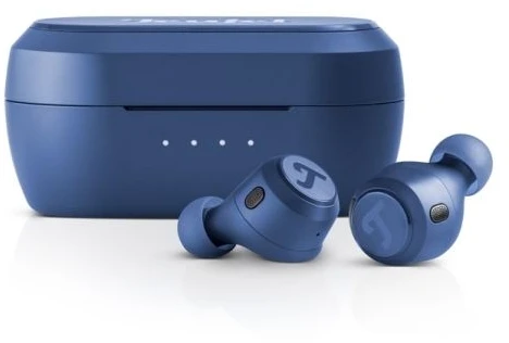 Ausinės Carruzzo Teufel REAL mėlynas TWS 3 Laisvų rankų įranga Bevielis Įkišamos į ausį Skambučiai / muzika Bluetooth Mėlyna
