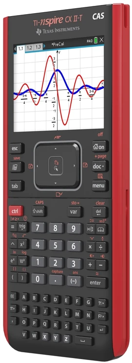 Texas Instruments TI NSPIRE CX II-T CAS, Kišeninis, Grafikų atmintis, Blykstė, USB prievadas, Baterija, Juoda