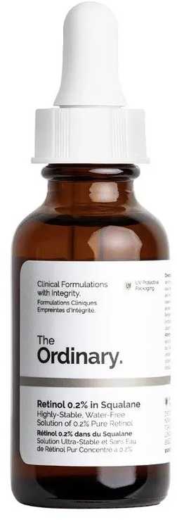 The Ordinary Retinol 0.2% In Squalane serumas veidui, 30 ml
