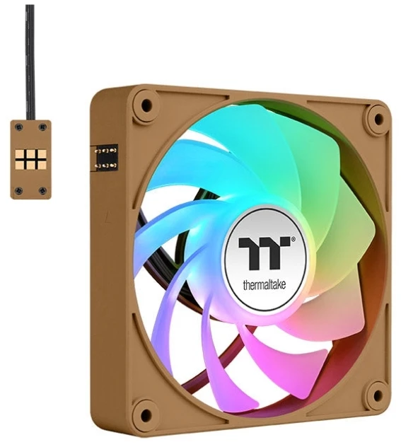 Thermaltake CT120 EX Reverse ARGB Sync PC ventiliatorius, 12 cm, 500 RPM, 2000 RPM, Ruda, Smėlio