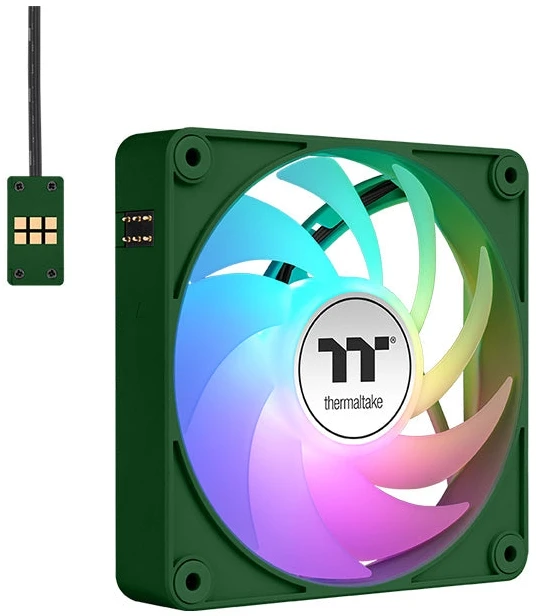„Thermaltake CT140 EX ARGB Sync Racing Žalias“ 3 colių pakuotė | Akumuliatoriaus laikiklis