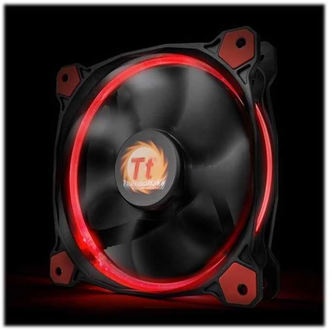 THERMALTAKE Riing 14 Raudonas LED ventiliatorius aukšto statinio slėgio