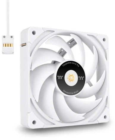 Thermaltake TOUGHFAN EX12 Pro kompiuterio korpuso ventiliatorius 12 cm Baltas 3 vnt.