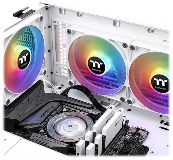 120 mm Thermaltake CT120 ARGB Sync PC aušinimo ventiliatorius baltas 500-2000 aps./min - 2 pak.