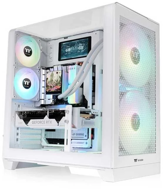 Midi Thermaltake View 390 Air Snow Baltas