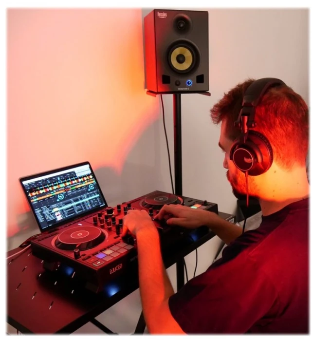 Ausinės - Hercules HDP DJ60 Vielinės Juodos