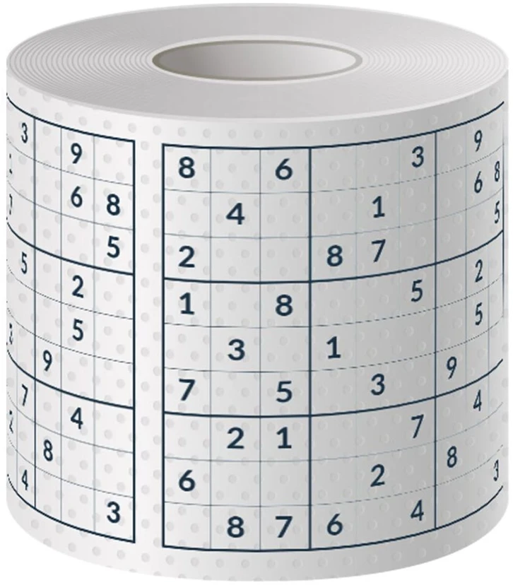 Octopus Publishing Group Mad Monkey - Tualetinis popierius „Sudoku“