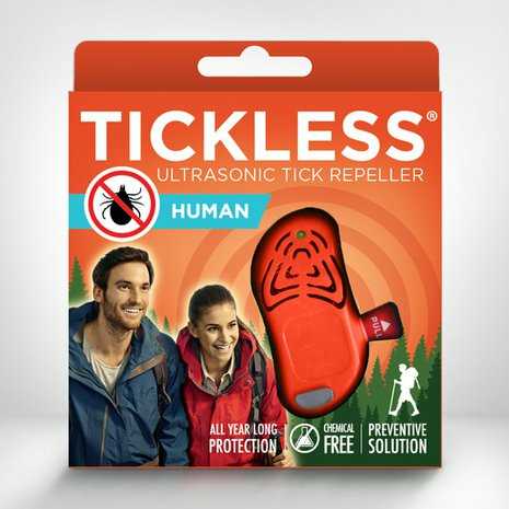 Protectone TickLess Human ultragarsinis žmonių pakabukas nuo erkių ir blusų oranžinis