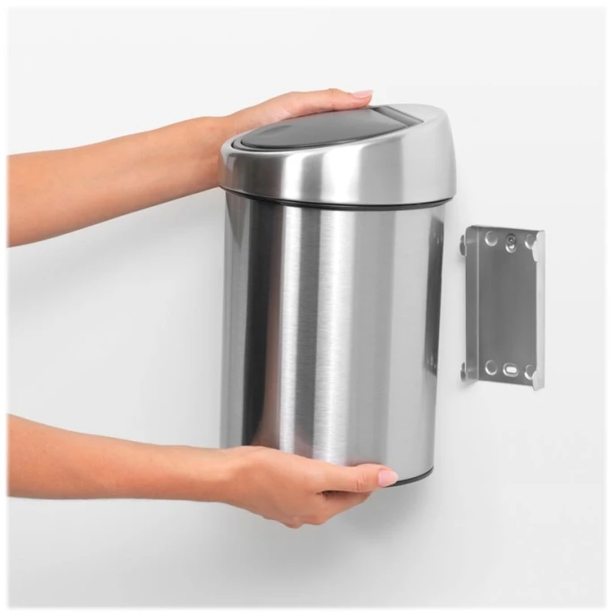 Krepinis nuleidimo mechanizmas Brabantia tualeto / tualetinio popieriaus šiukšliadėžė Brabantia, liečiama, 3 l