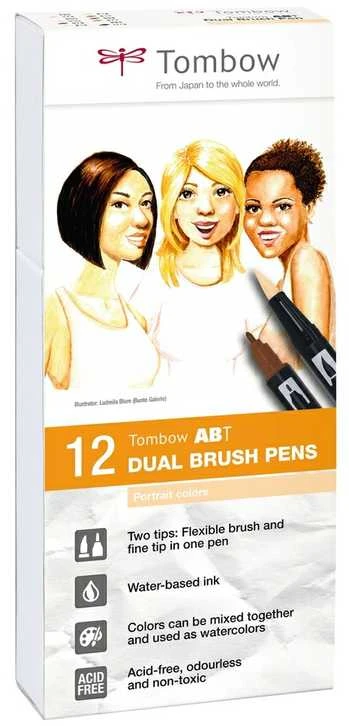 Tombow ABT Dual Portrait -sivellinkynät